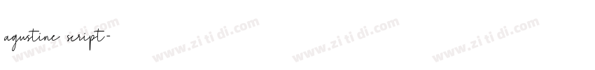 agustine script字体转换